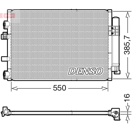 DCN10044 - Condenser, air conditioning 