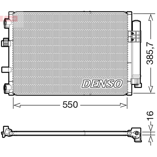 DCN10043 - Condenser, air conditioning 