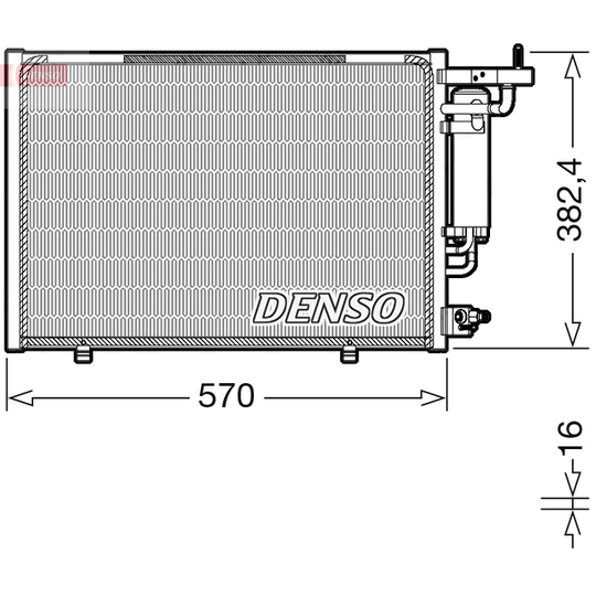 DCN10052 - Kondensor, klimatanläggning 