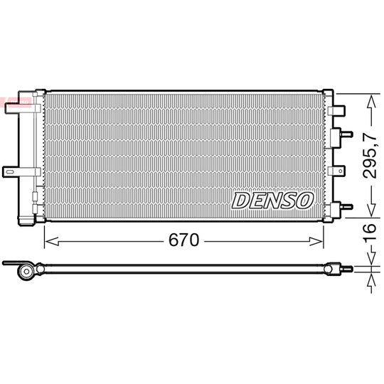 DCN10053 - Kondensor, klimatanläggning 