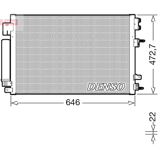 DCN13021 - Condenser, air conditioning 