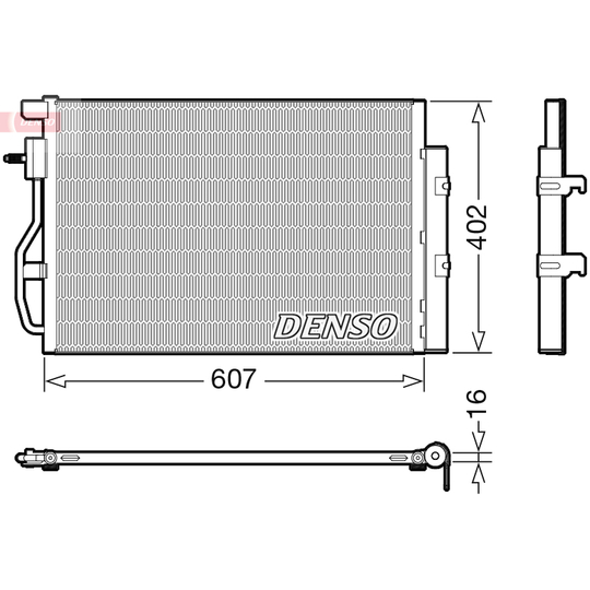 DCN15008 - Lauhdutin, ilmastointilaite 