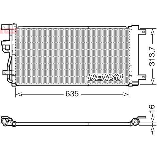 DCN15007 - Kondensor, klimatanläggning 