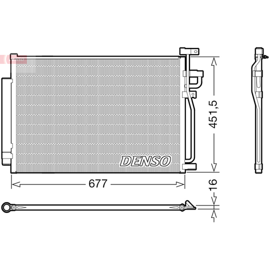 DCN20040 - Condenser, air conditioning 