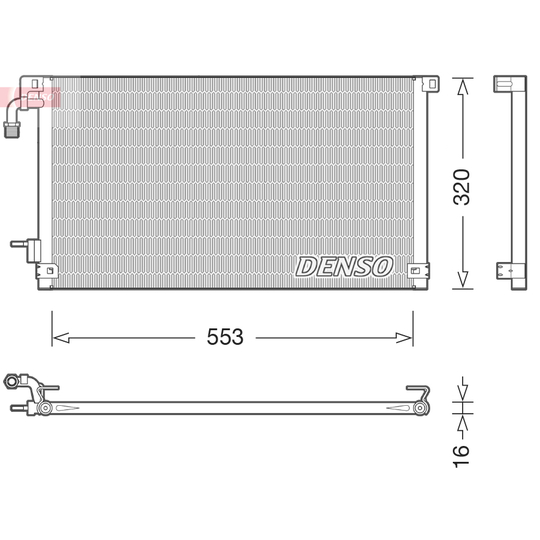 DCN21014 - Condenser, air conditioning 