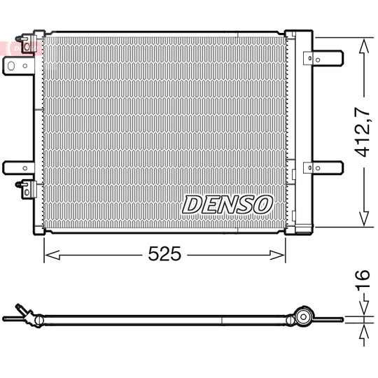 DCN21022 - Condenser, air conditioning 