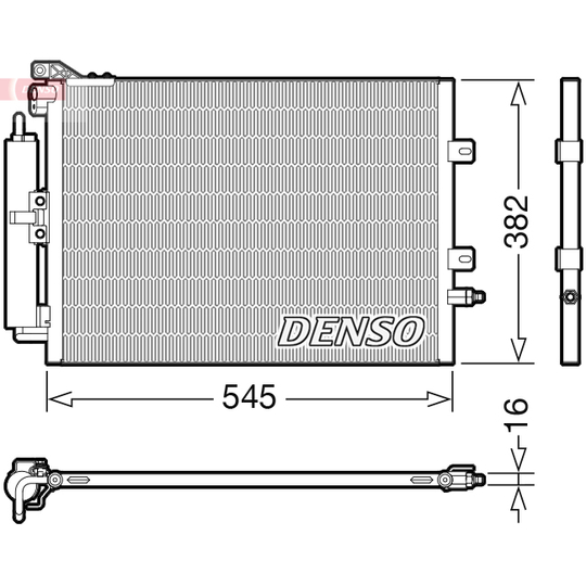 DCN23040 - Condenser, air conditioning 