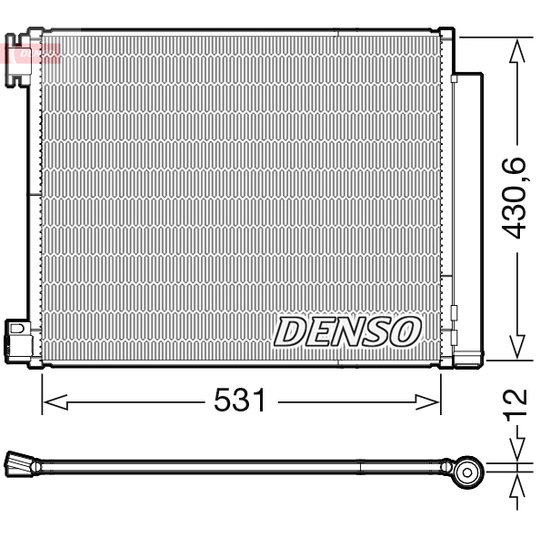 DCN23039 - Kondensor, klimatanläggning 