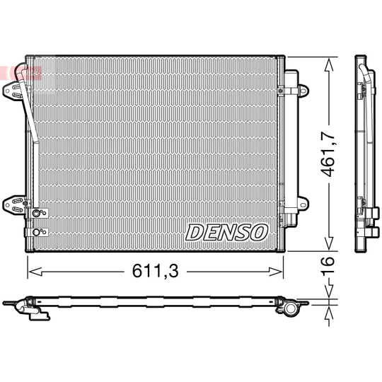 DCN32012 - Condenser, air conditioning 