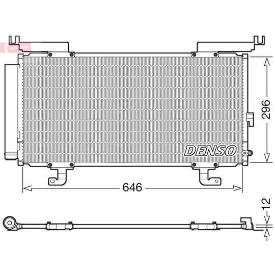 DCN36004 - Condenser, air conditioning 