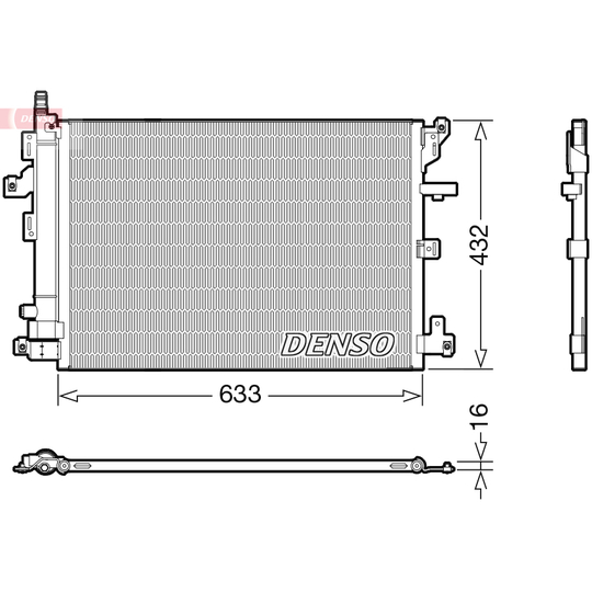 DCN33012 - Condenser, air conditioning 