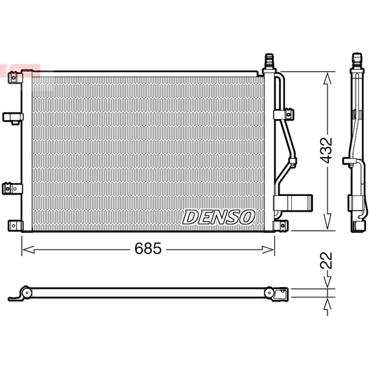 DCN33013 - Condenser, air conditioning 