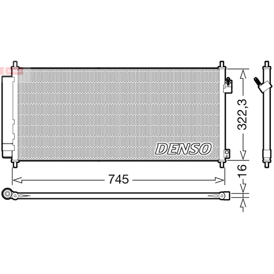 DCN40026 - Condenser, air conditioning 