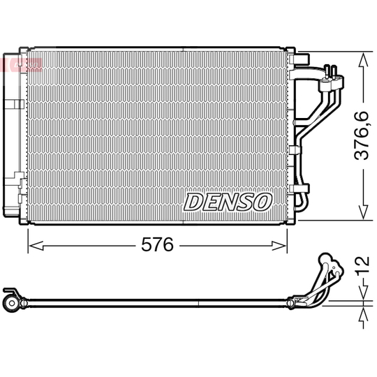 DCN41010 - Condenser, air conditioning 