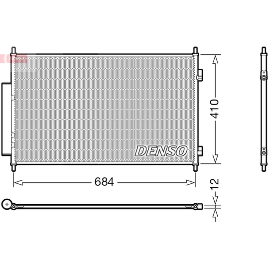 DCN40027 - Condenser, air conditioning 