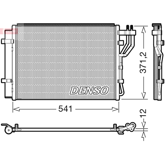 DCN43010 - Kondensor, klimatanläggning 