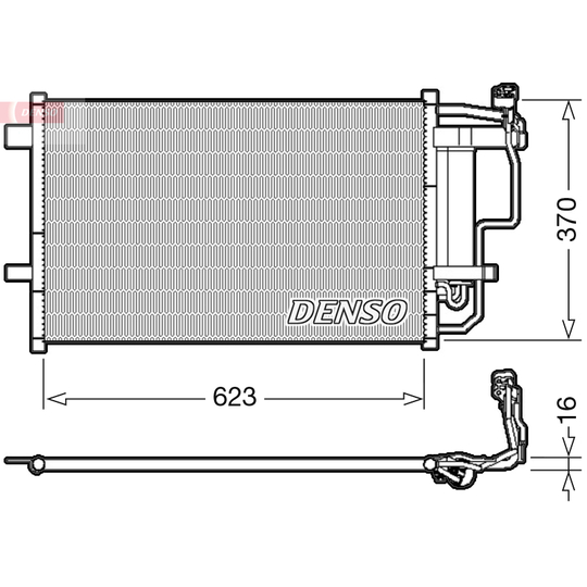 DCN44007 - Kondensor, klimatanläggning 