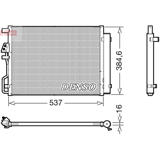 DCN41021 - Condenser, air conditioning 