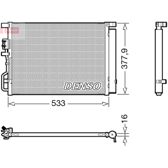 DCN41018 - Condenser, air conditioning 