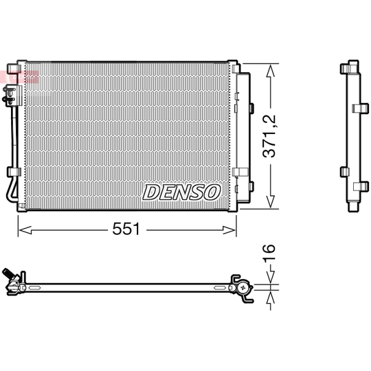 DCN41022 - Condenser, air conditioning 