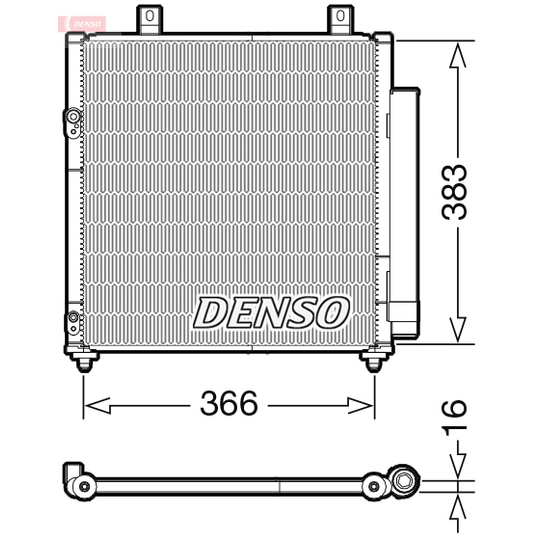 DCN45007 - Condenser, air conditioning 