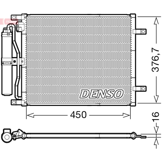 DCN46029 - Lauhdutin, ilmastointilaite 