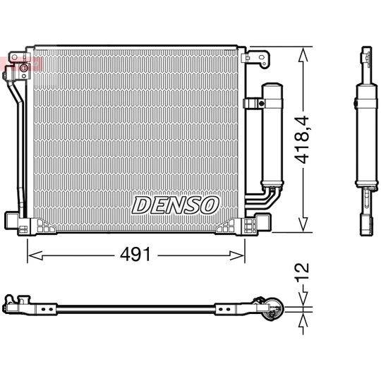 DCN46025 - Condenser, air conditioning 