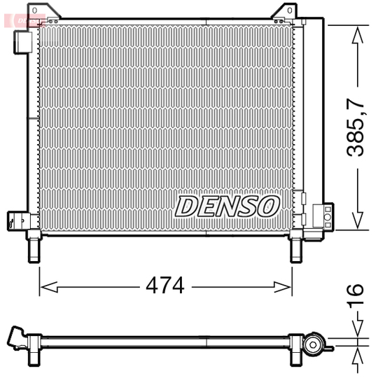 DCN46030 - Condenser, air conditioning 