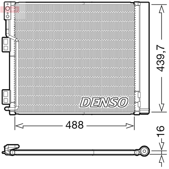 DCN46028 - Kondensor, klimatanläggning 