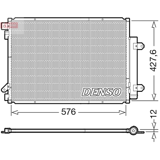 DCN47008 - Kondensor, klimatanläggning 