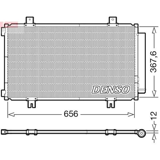 DCN47009 - Kondensor, klimatanläggning 