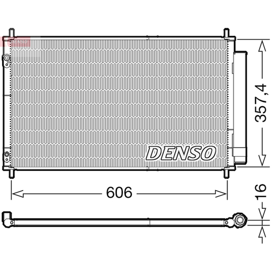 DCN50058 - Condenser, air conditioning 