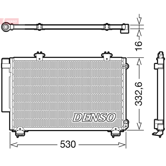 DCN50060 - Condenser, air conditioning 