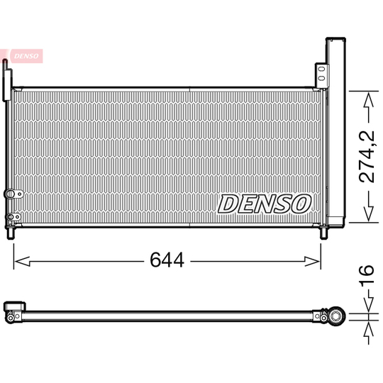 DCN50116 - Kondensor, klimatanläggning 