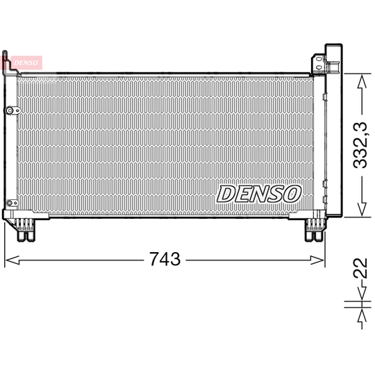 DCN51014 - Condenser, air conditioning 