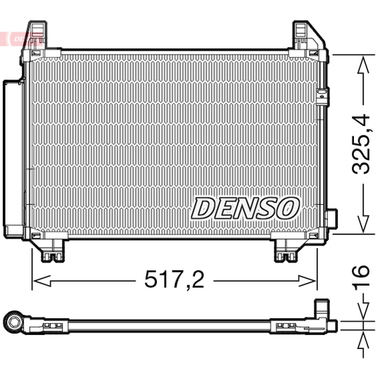 DCN50107 - Kondensor, klimatanläggning 