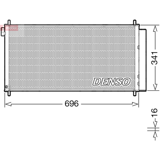 DCN50121 - Condenser, air conditioning 