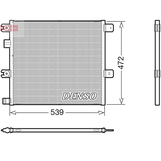 DCN99077 - Kondensor, klimatanläggning 