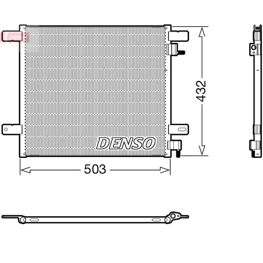 DCN99076 - Condenser, air conditioning 