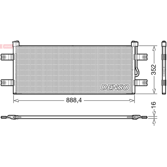 DCN99068 - Kondensor, klimatanläggning 