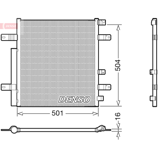 DCN99054 - Kondensor, klimatanläggning 