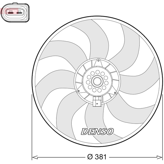 DER02006 - Fan, radiator 