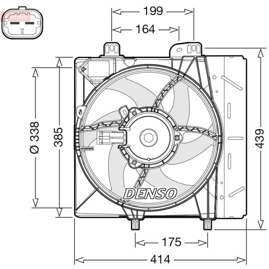 DER07011 - Fan, radiator 