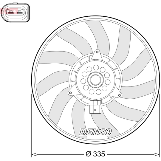 DER02008 - Fan, radiator 