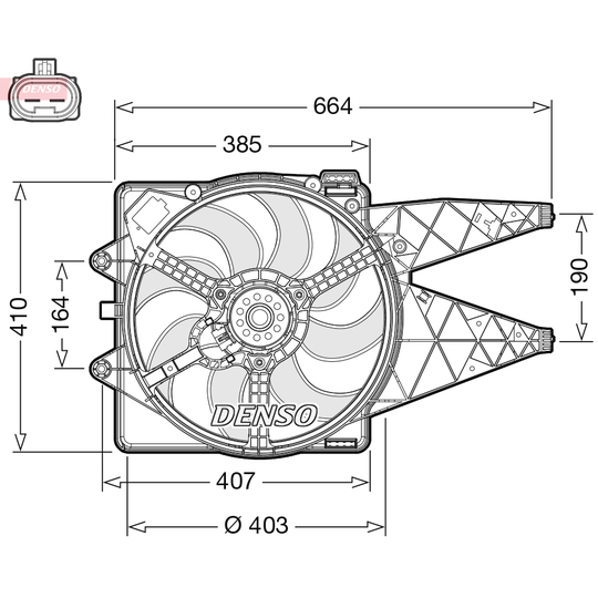 DER09309 - Ventilaator, mootorijahutus 