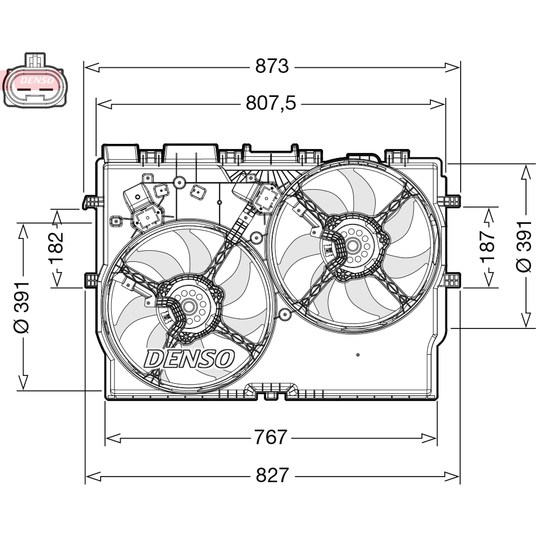 DER09311 - Fan, radiator 