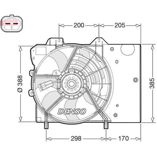 DER21024 - Fan, radiator 