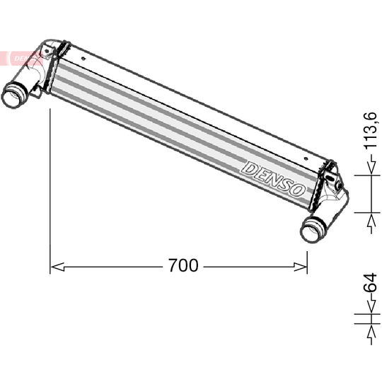 DIT06010 - Intercooler, charger 