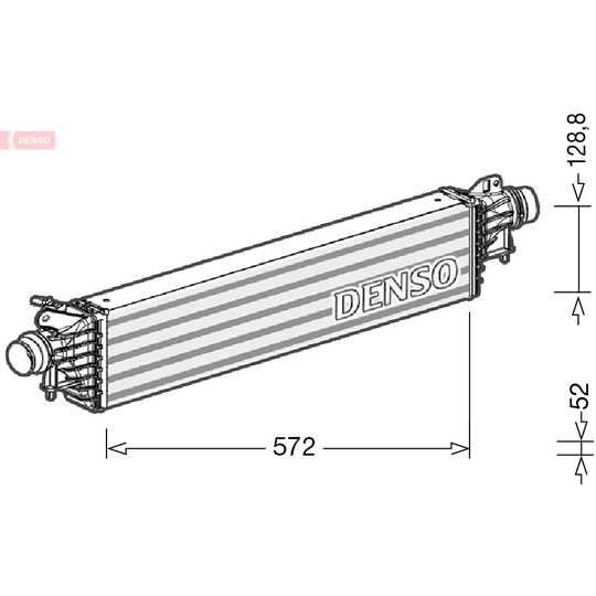 DIT20004 - Intercooler, charger 