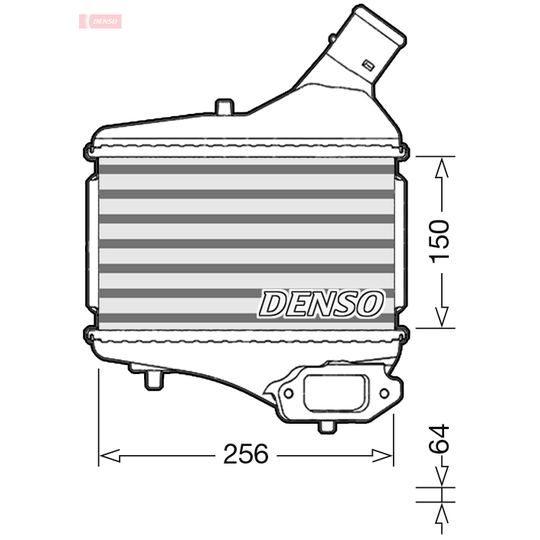 DIT40010 - Intercooler, charger 